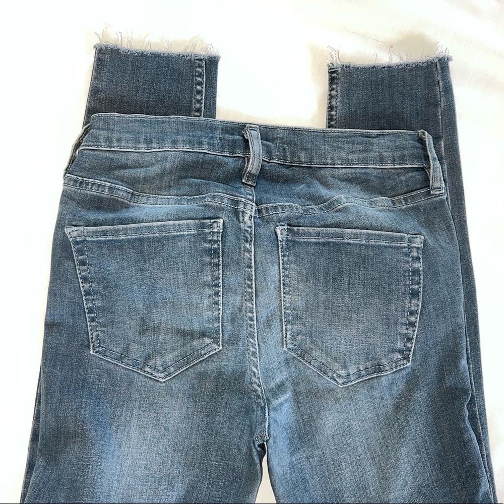 Free People ankle raw hem jean button fly Sz 26 - Picture 8 of 12
